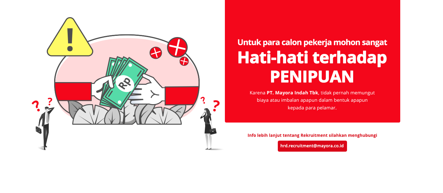 Informasi penipuan lowongan kerja Mayora